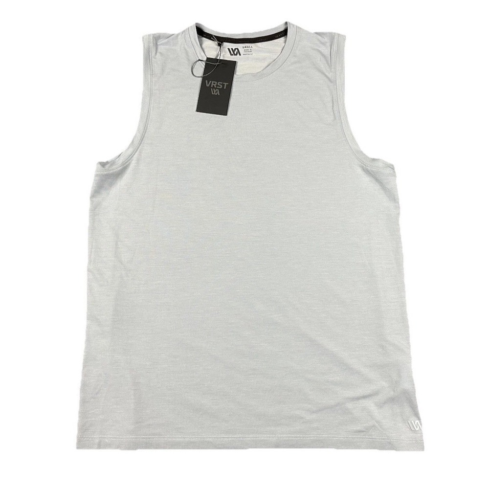 VRST Men's Small Blue Icon Tank Top Anti Odor UV Protection Wicking Shirt